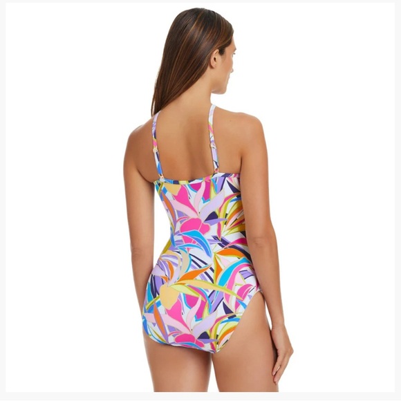Bleu Rod Beattie White Multi One Piece Swimsuit - Picture 2 of 9